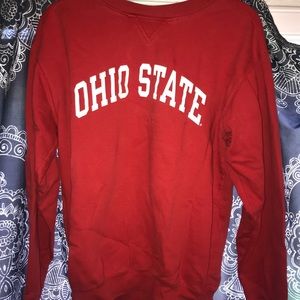 Red Ohio state crewneck